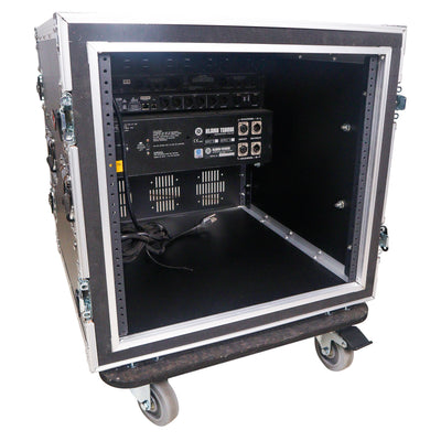 ProX 12U Space Shockproof Amp Rack ATA Flight Case 20" Depth