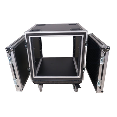 ProX 12U Space Shockproof Amp Rack ATA Flight Case 20" Depth