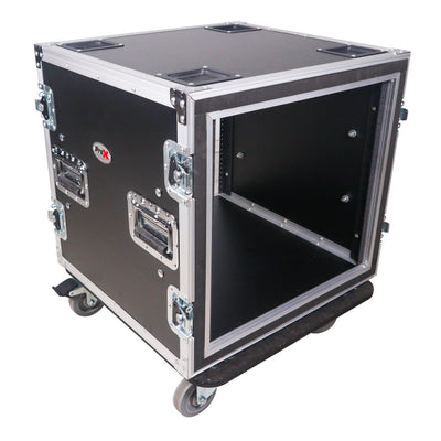 ProX 12U Space Shockproof Amp Rack ATA Flight Case 20" Depth
