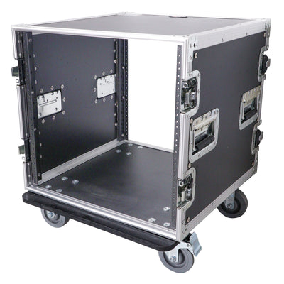 ProX 12U Vertical Amp Rack Mount Flight Case with Caster Wheels