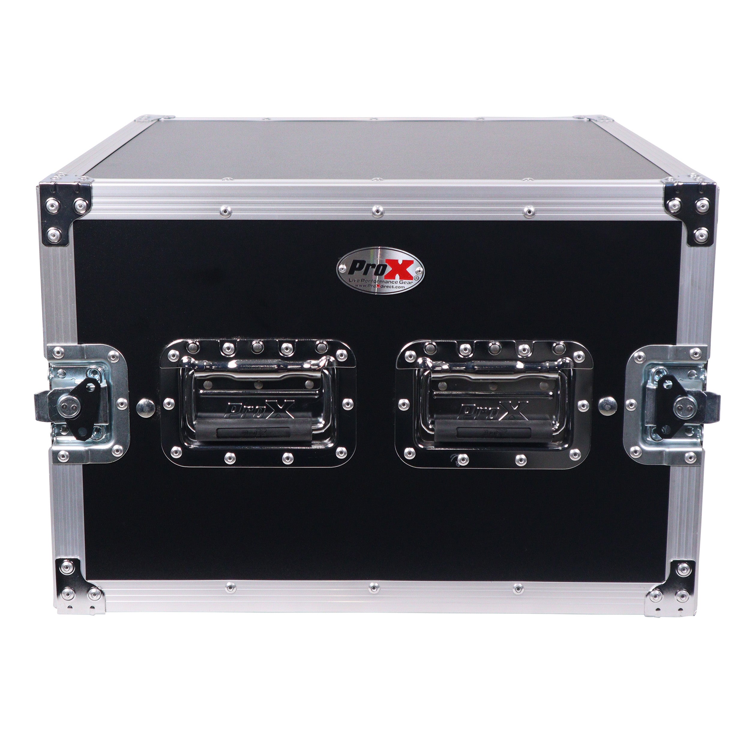 ProX ATA Style 6U Rack Space Shockproof Amp Rack Mount Case 20 in. Depth with recessed handles