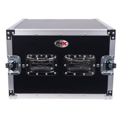 ProX ATA Style 6U Rack Space Shockproof Amp Rack Mount Case 20 in. Depth with recessed handles