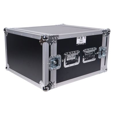 ProX ATA Style 6U Rack Space Shockproof Amp Rack Mount Case 20 in. Depth with recessed handles