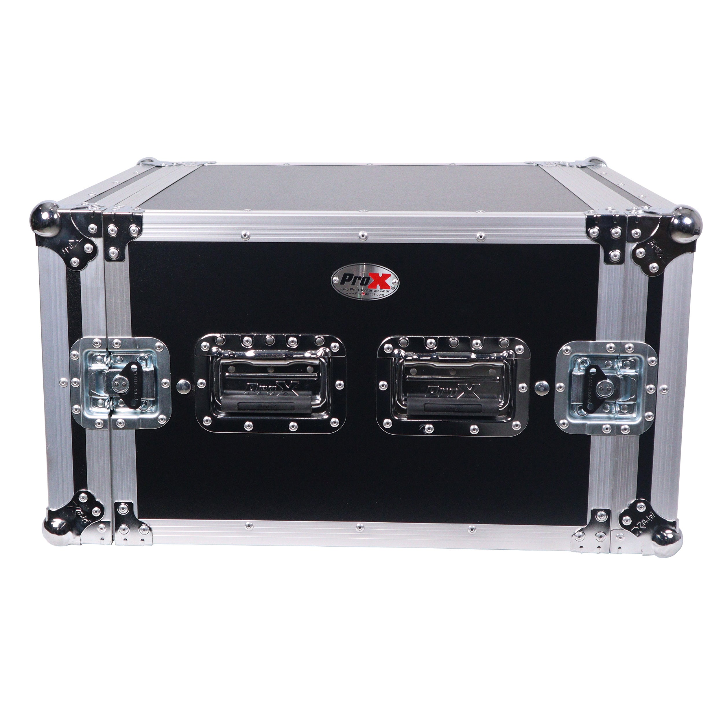 ProX ATA Style 6U Rack Space Shockproof Amp Rack Mount Case 20 in. Depth with recessed handles