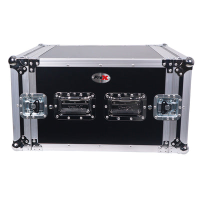 ProX ATA Style 6U Rack Space Shockproof Amp Rack Mount Case 20 in. Depth with recessed handles