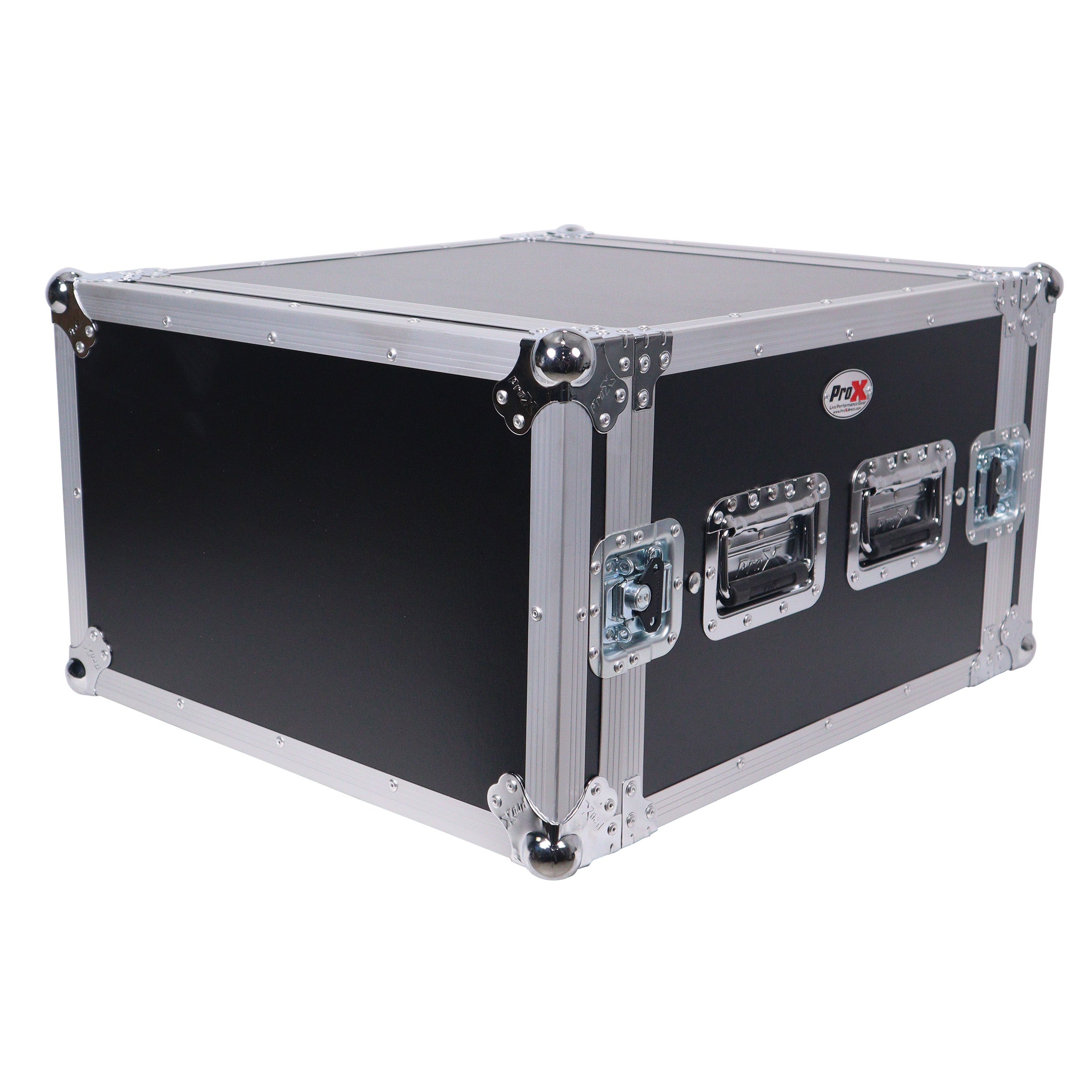 ProX ATA Style 6U Rack Space Shockproof Amp Rack Mount Case 20 in. Depth with recessed handles