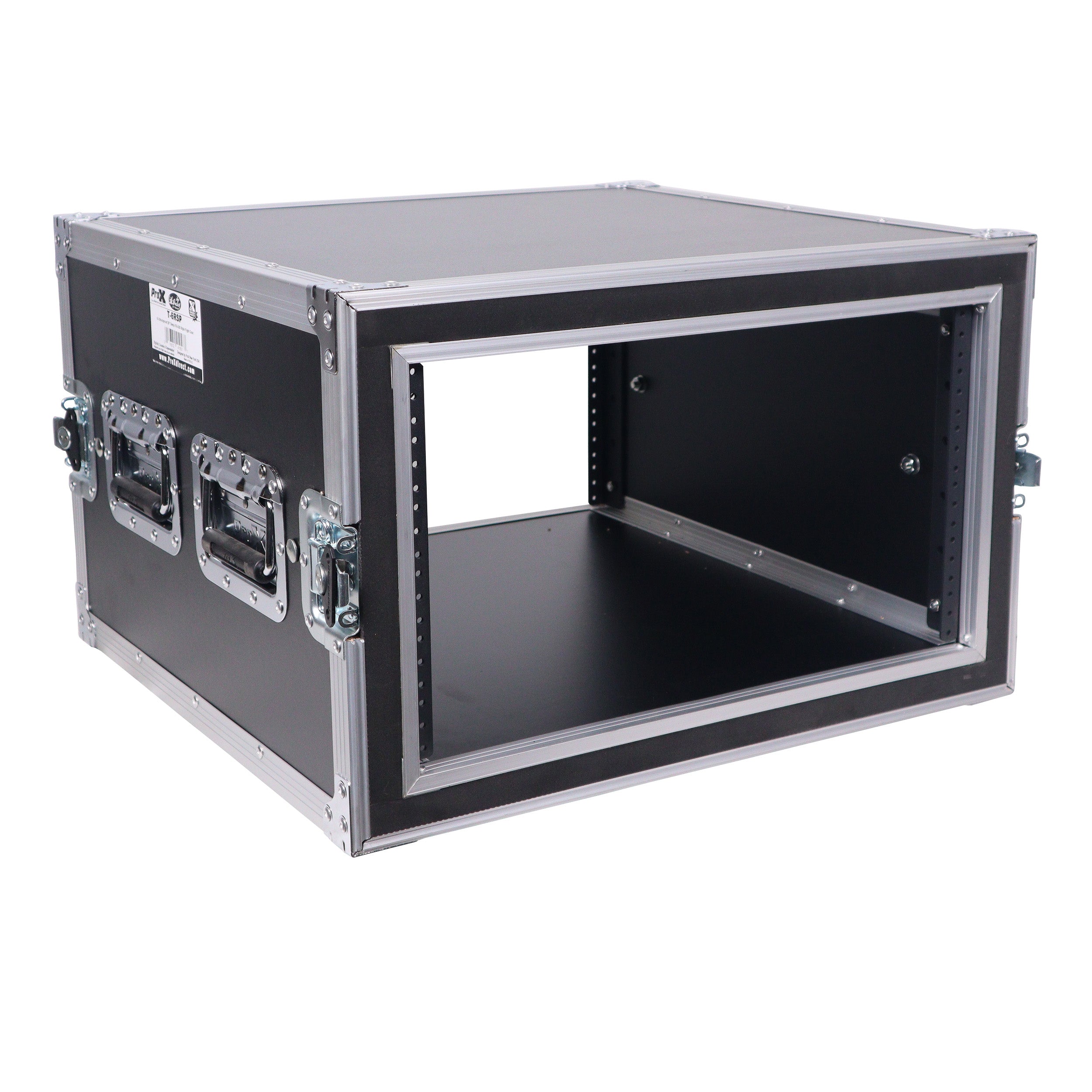 ProX ATA Style 6U Rack Space Shockproof Amp Rack Mount Case 20 in. Depth with recessed handles