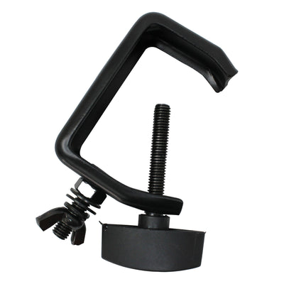 ProX Light Duty Aluminum C Style M10 Clamp with Flat Thumbscrew for 2" Truss Tube Capacity 45 lbs Black Finish