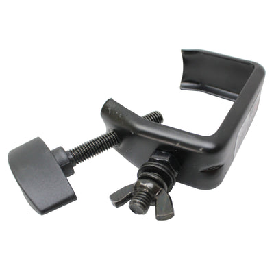ProX Light Duty Aluminum C Style M10 Clamp with Flat Thumbscrew for 2" Truss Tube Capacity 45 lbs Black Finish