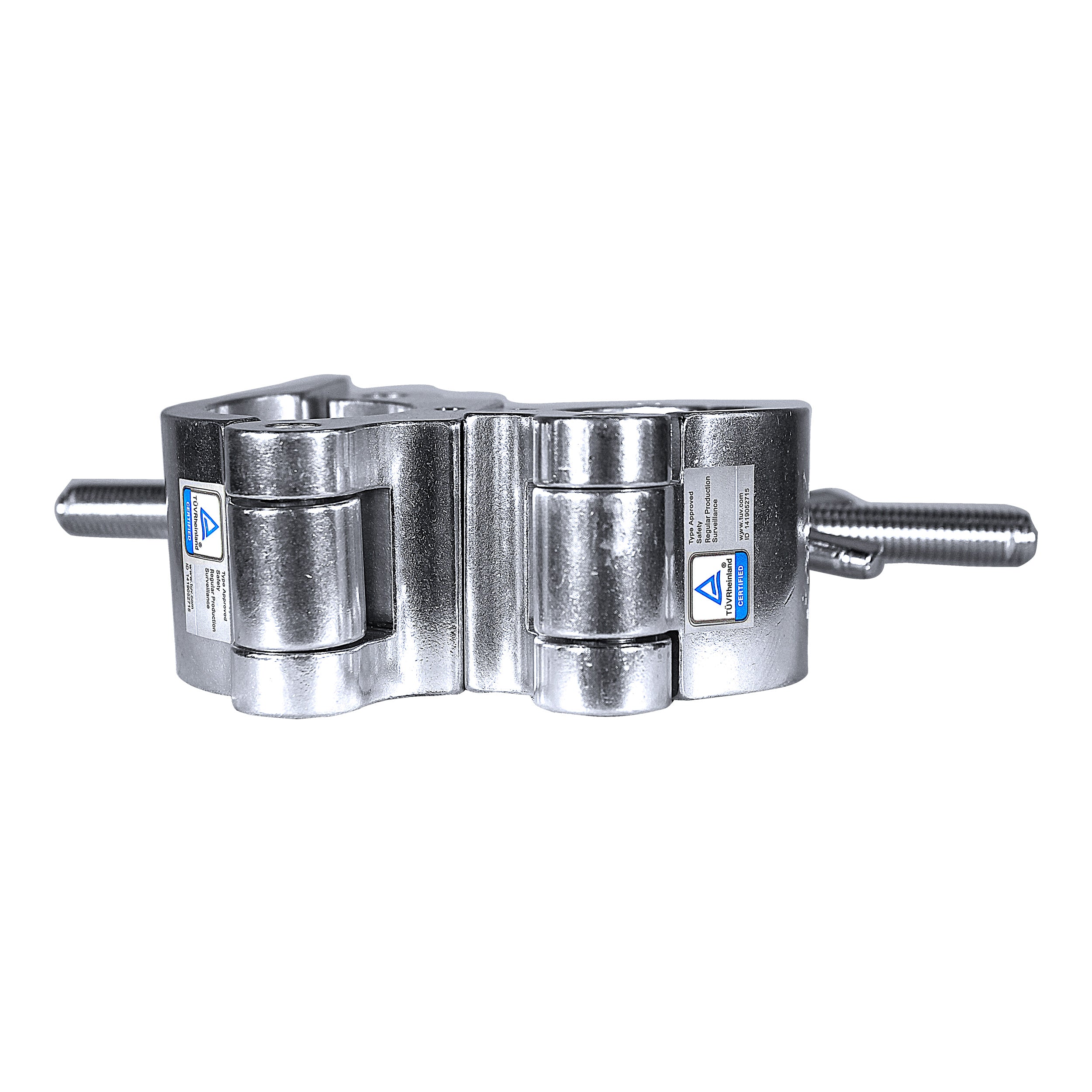 ProX Aluminum Pro O-Style M10 Dual Clamp with Big Wing Knob for 2" Truss Tube Capacity 1102 lbs.
