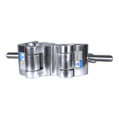 ProX Aluminum Pro O-Style M10 Dual Clamp with Big Wing Knob for 2" Truss Tube Capacity 1102 lbs.