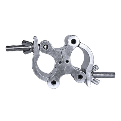 ProX Aluminum Pro O-Style M10 Dual Clamp with Big Wing Knob for 2" Truss Tube Capacity 1102 lbs.