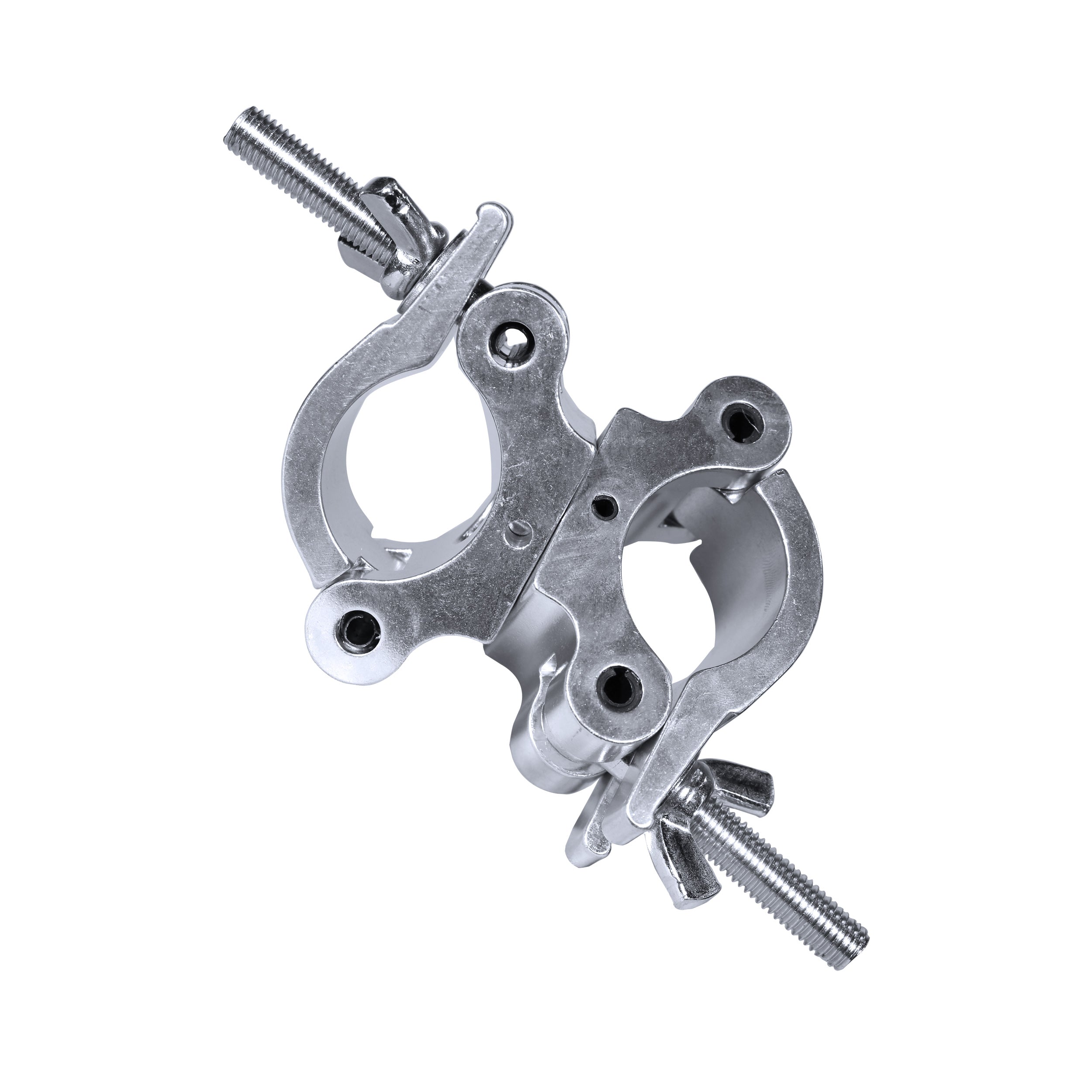 ProX Aluminum Pro O-Style M10 Dual Clamp with Big Wing Knob for 2" Truss Tube Capacity 1102 lbs.