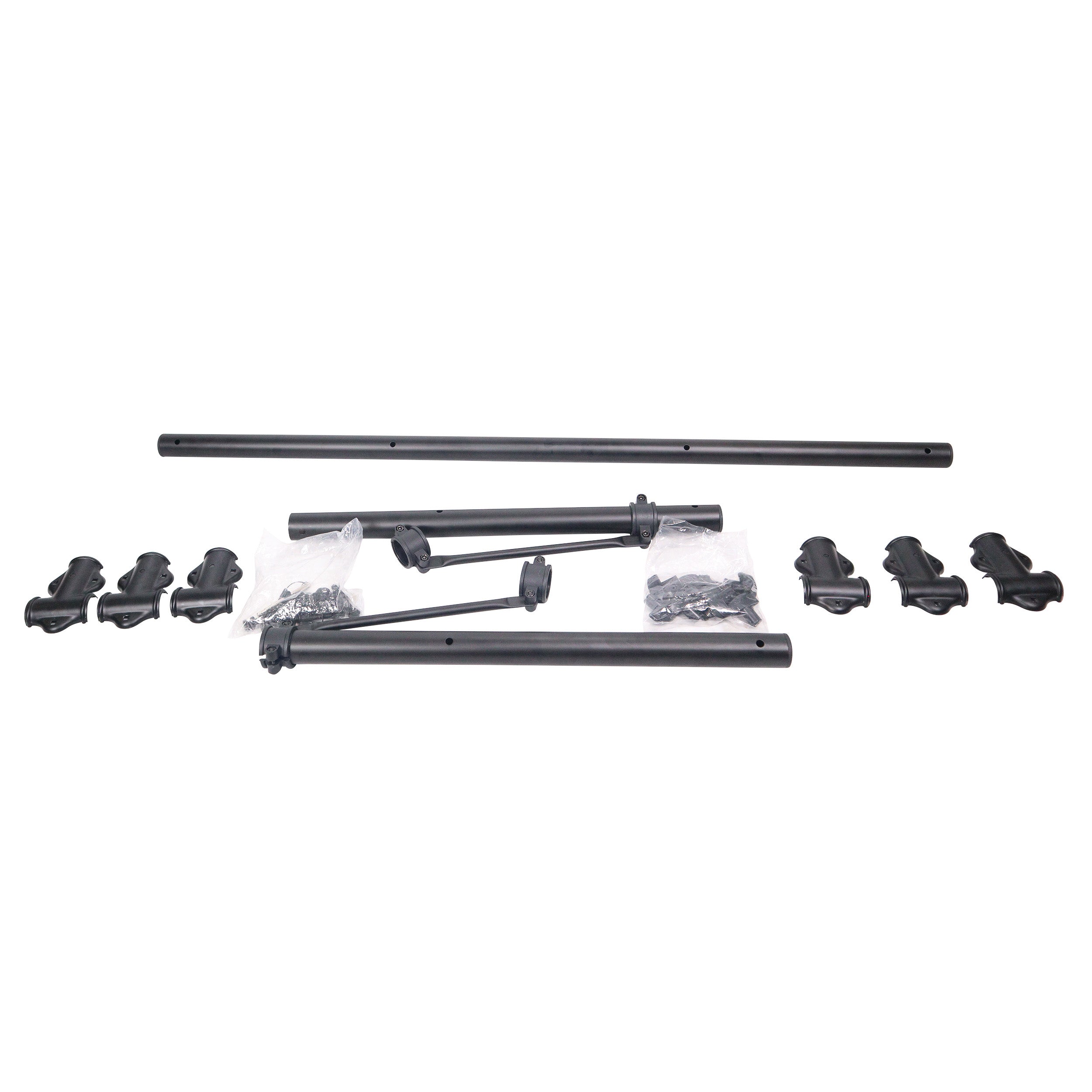 ProX Height Adjustable DJ Lighting Stand with (2) Side Bars – adjusts up to 12 Ft Height