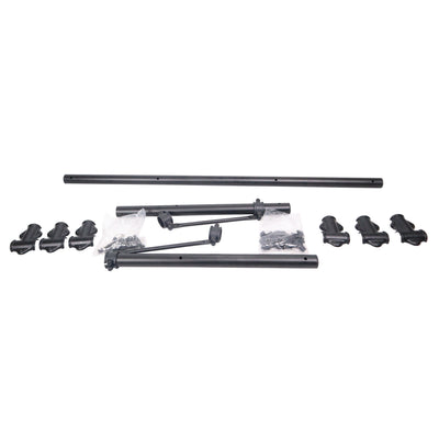 ProX Height Adjustable DJ Lighting Stand with (2) Side Bars – adjusts up to 12 Ft Height