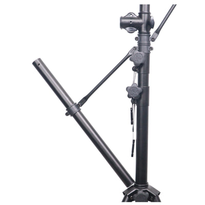 ProX Height Adjustable DJ Lighting Stand with (2) Side Bars – adjusts up to 12 Ft Height