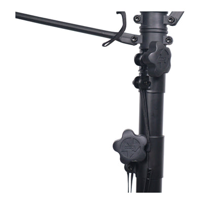 ProX Height Adjustable DJ Lighting Stand with (2) Side Bars – adjusts up to 12 Ft Height