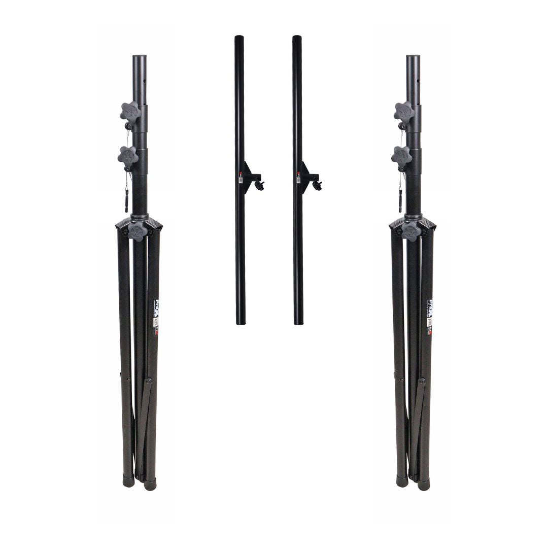 ProX 12 Ft Height Adjustable DJ Lighting Stand with (3) I-beam Sections – adjusts up to 12'H x 15'W