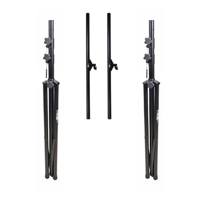 ProX 12 Ft Height Adjustable DJ Lighting Stand with (3) I-beam Sections – adjusts up to 12'H x 15'W