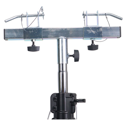 ProX 10-Feet Height Adjustable Portable Crank Lighting Stand System with included 2x T-Bars Triangle Truss for 5ft 10ft 15ft Width