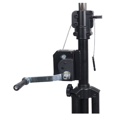 ProX Set of (2) 8.5 Ft Crank Stands with T-Bars Supports Triangle Truss Segments for Stage and DJ Lighting