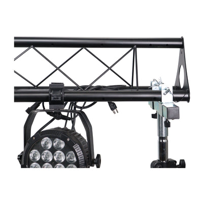 ProX 10-Feet Height Adjustable Portable Crank Lighting Stand System with included 2x T-Bars Triangle Truss for 5ft 10ft 15ft Width