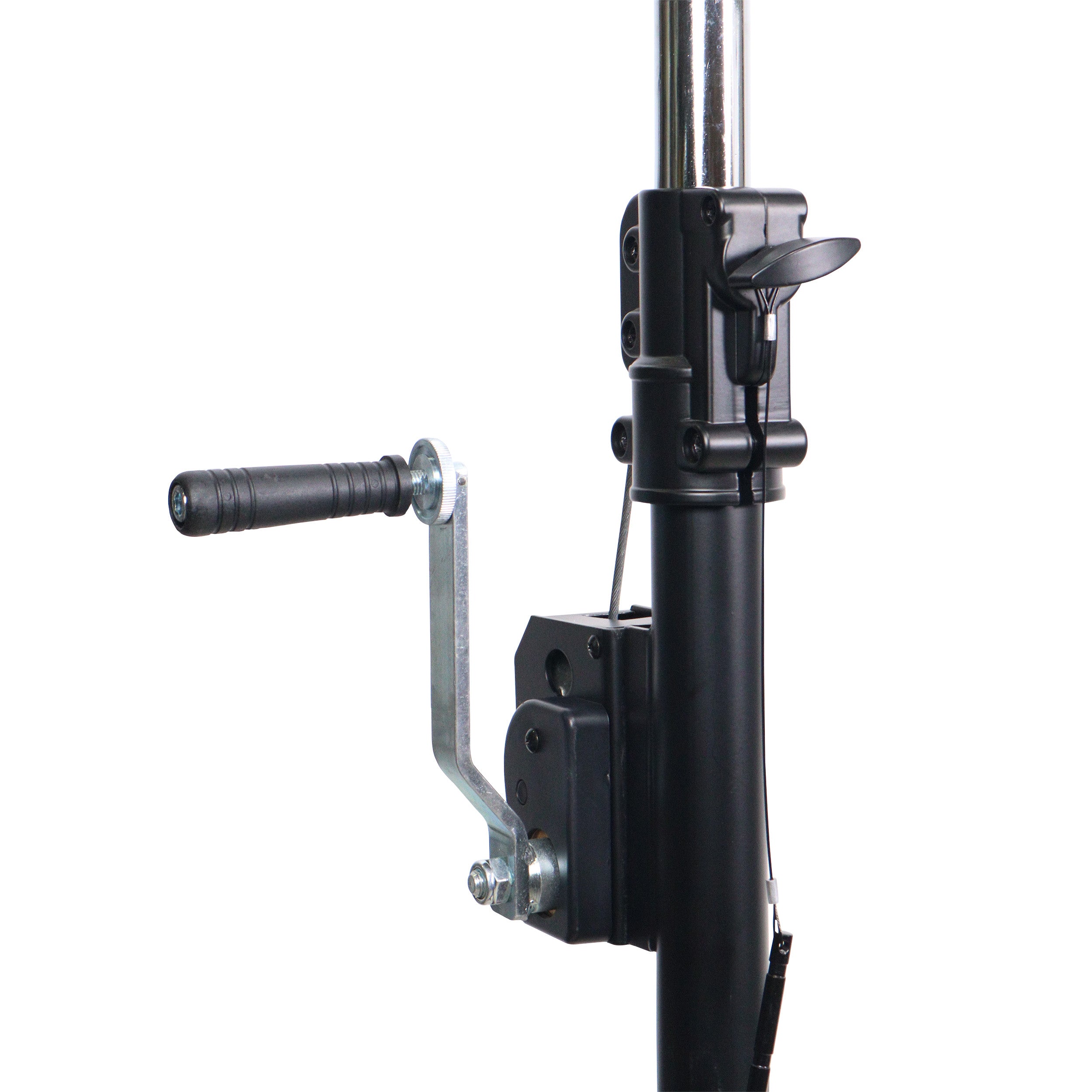 ProX 10-Feet Height Adjustable Portable Crank Lighting Stand System with included 2x T-Bars Triangle Truss for 5ft 10ft 15ft Width