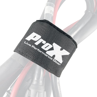 ProX Pack of 5 Reusable 20" x 2" Cable Tie Strap with Velcro Hook and Adjustable Loop Fastener Cable Management
