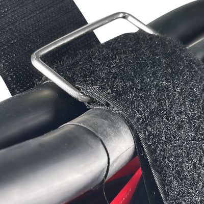 ProX Pack of 5 Reusable 20" x 2" Cable Tie Strap with Velcro Hook and Adjustable Loop Fastener Cable Management