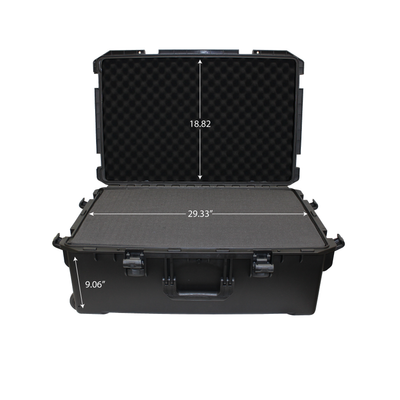 ProX UltronX LARGE Water Resistant ABS Molded Portable Storage Case for Audio Camera Tactical includes cut pluck foam - 29x19x9 in.