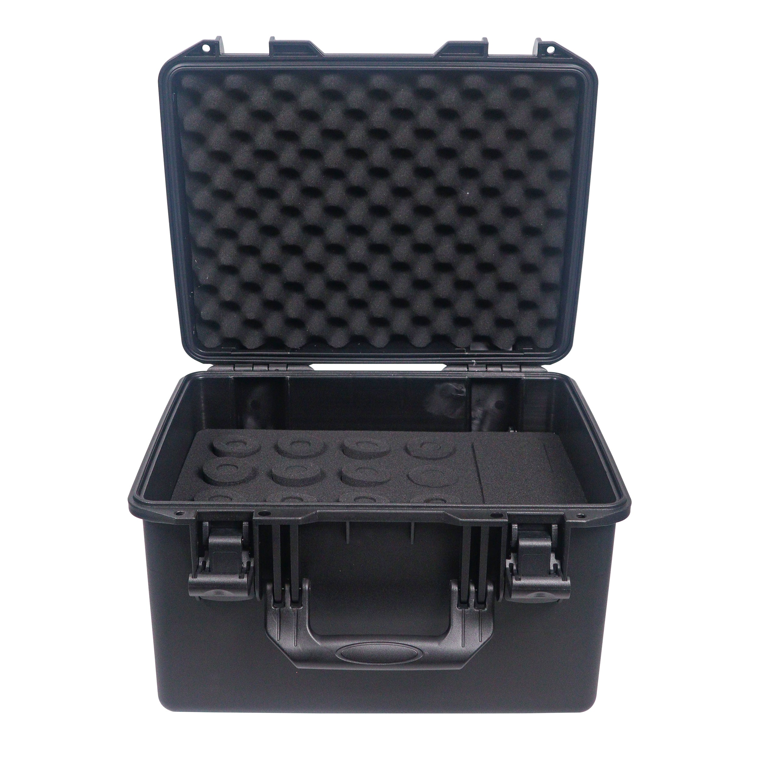 ProX UltronX Plastic Water Tight Molded Travel Case Stores up to (16) Wireless and Wired Microphones