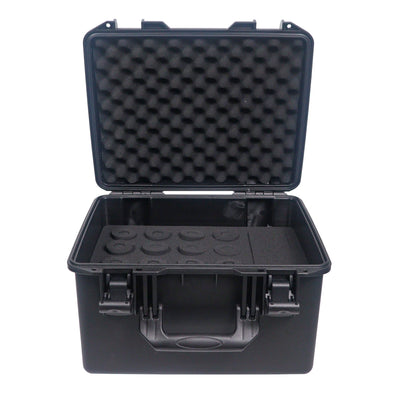 ProX UltronX Plastic Water Tight Molded Travel Case Stores up to (16) Wireless and Wired Microphones