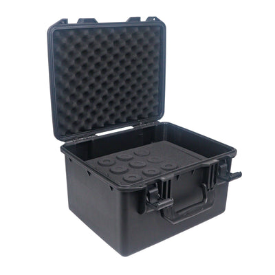 ProX UltronX Plastic Water Tight Molded Travel Case Stores up to (16) Wireless and Wired Microphones