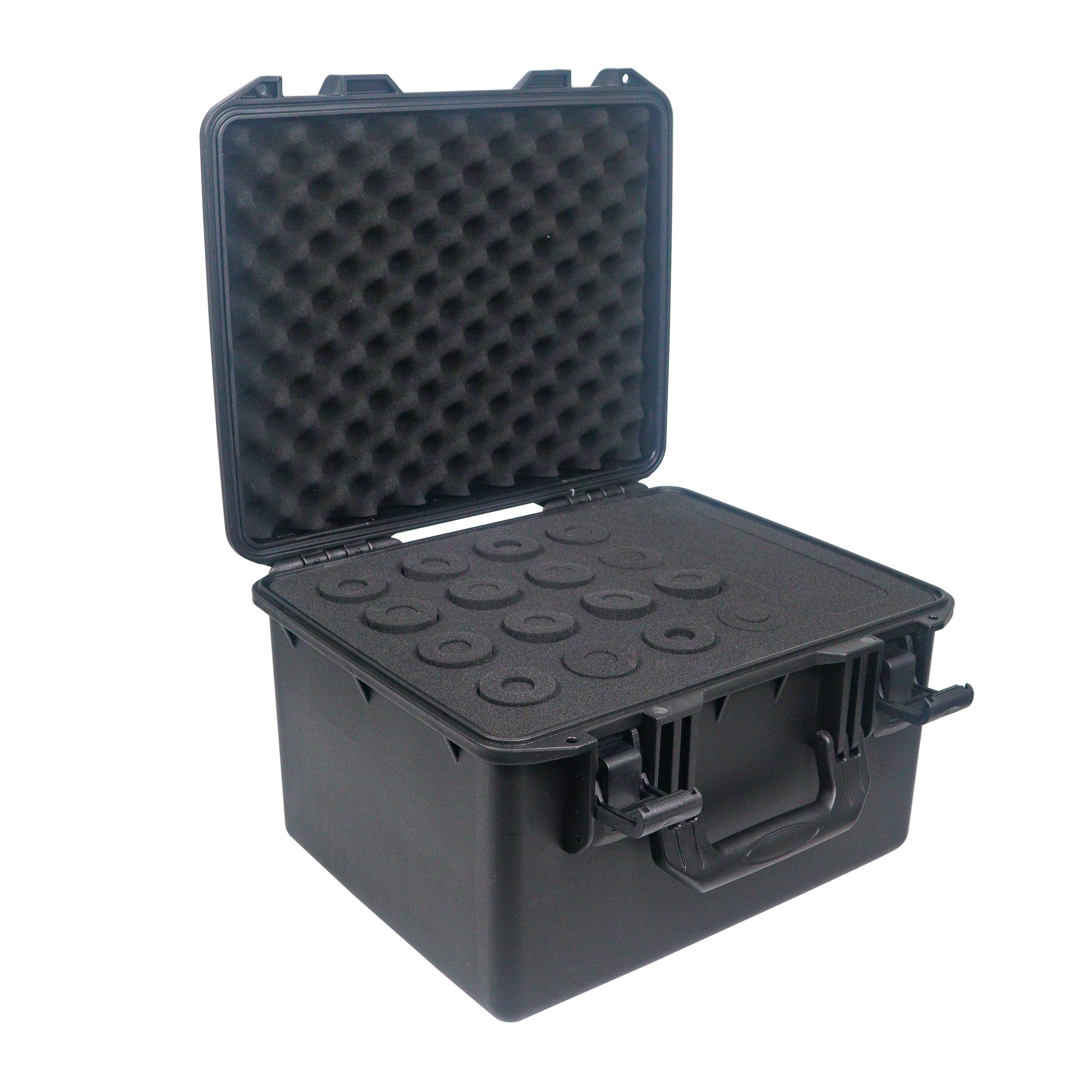 ProX UltronX Plastic Water Tight Molded Travel Case Stores up to (16) Wireless and Wired Microphones