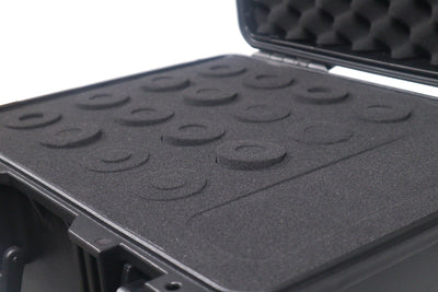 ProX UltronX Plastic Water Tight Molded Travel Case Stores up to (16) Wireless and Wired Microphones