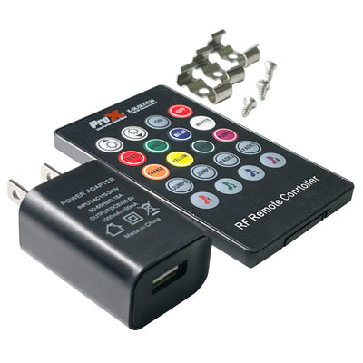 ProX GLOLITE 20" RGB LED Accent Lighting Fixture Aluminum Body RF Remote Controlled USB Powered