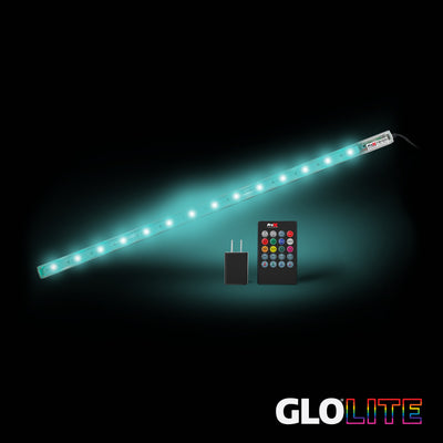 ProX GLOLITE 20" RGB LED Accent Lighting Fixture Aluminum Body RF Remote Controlled USB Powered