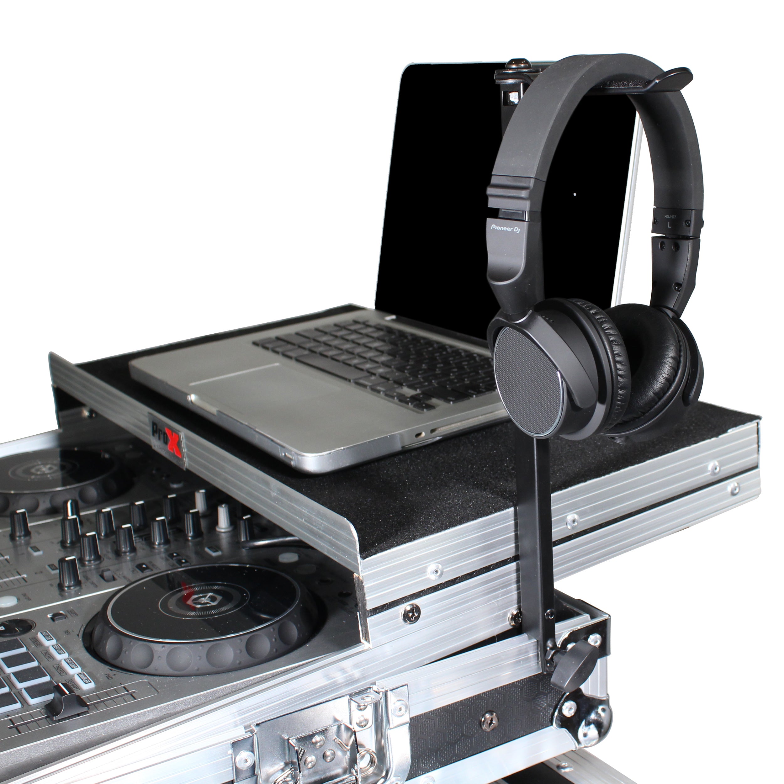 ProX Headphone Pole Stand For Cases 12" Shaft with Rotating Hook
