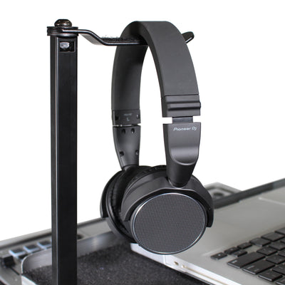 ProX Headphone Pole Stand For Cases 12" Shaft with Rotating Hook