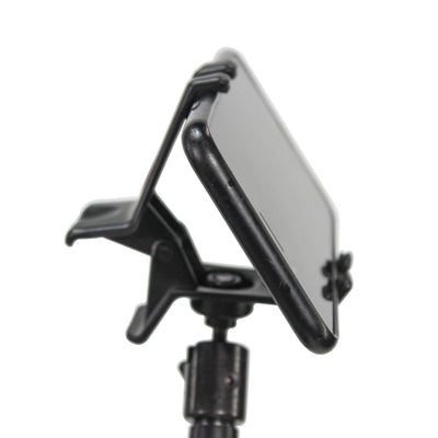 ProX Mobi Buddy Hands Free Tablet Mobile Device Clip Kit DJ Cellphone holder Selfie Stick Table Stand Tripod Clamp and Case