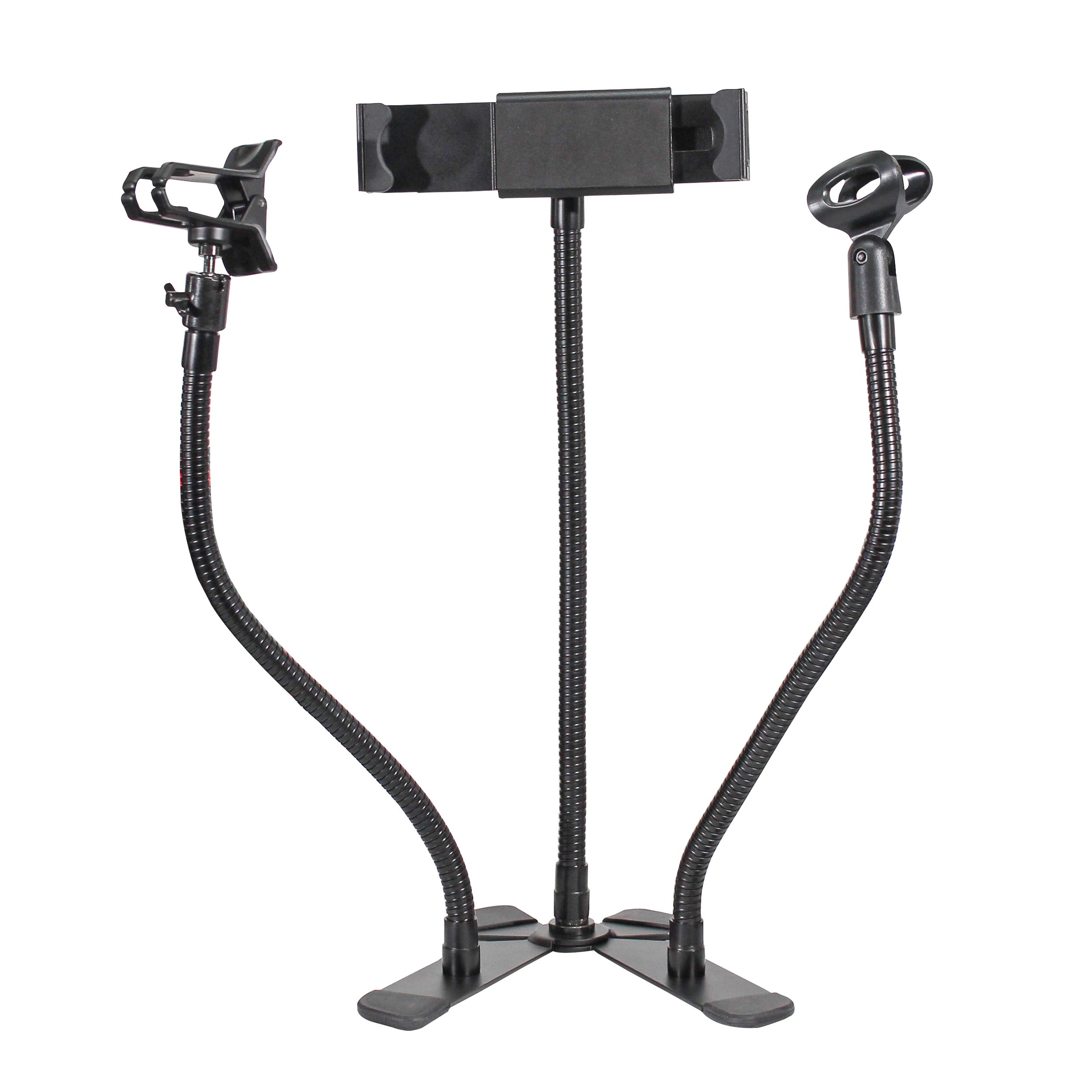 ProX Mobi Buddy Hands Free Tablet Mobile Device Clip Kit DJ Cellphone holder Selfie Stick Table Stand Tripod Clamp and Case