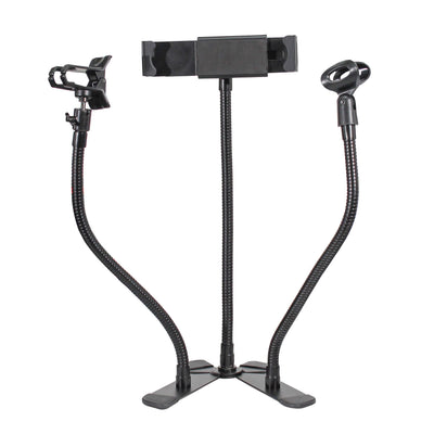 ProX Mobi Buddy Hands Free Tablet Mobile Device Clip Kit DJ Cellphone holder Selfie Stick Table Stand Tripod Clamp and Case
