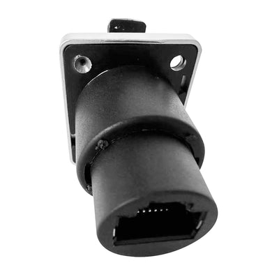 ProX Single Ethernet Feed Through D-Series Panel Mount Jack Pass Through CAT6