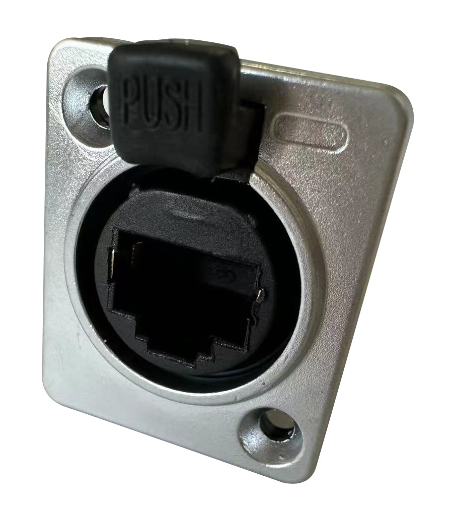 ProX Single Ethernet Feed Through D-Series Panel Mount Jack Pass Through CAT6
