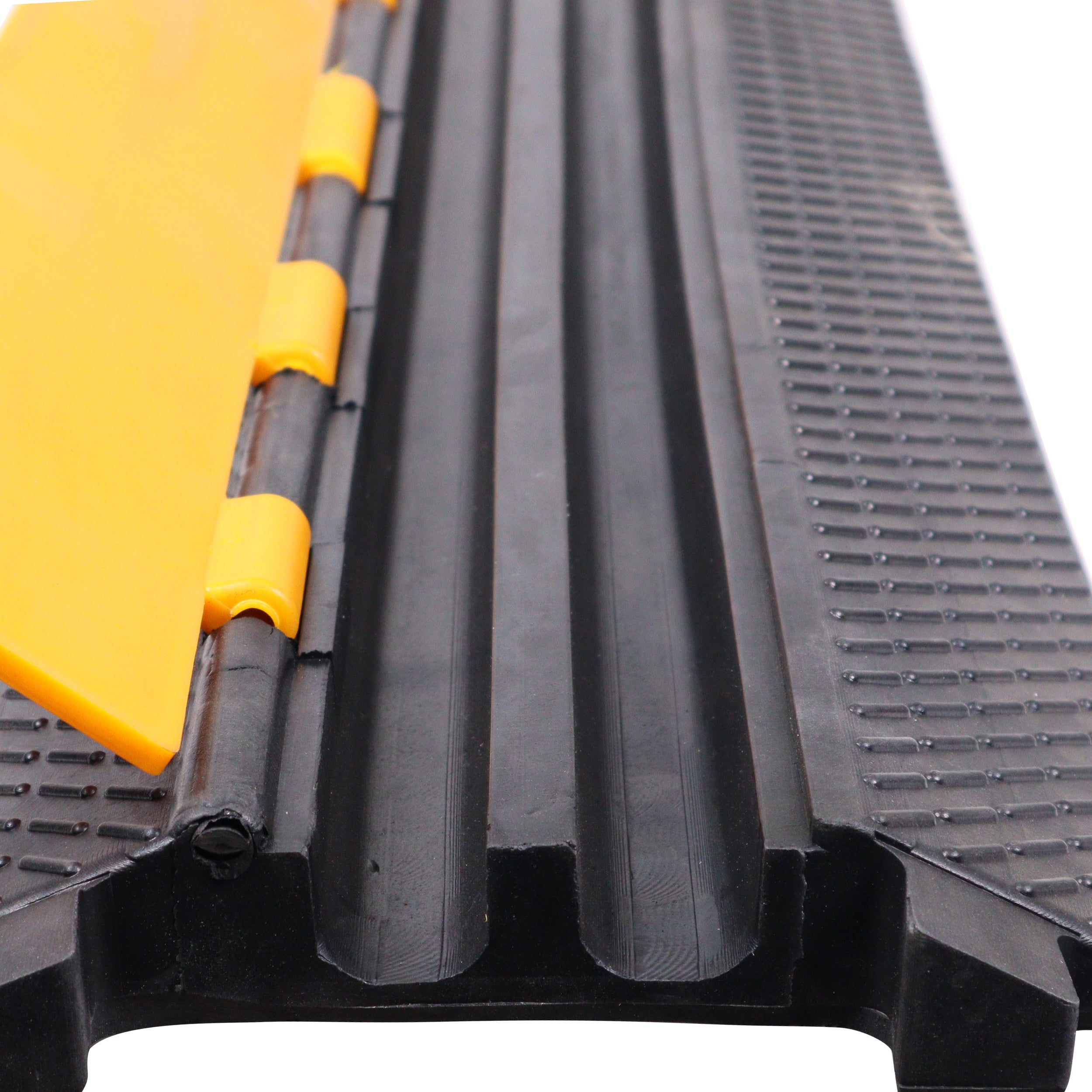 ProX 2-Channel Rubber Cable Protector Ramp Speed Bump Cover Indoor Outdoor – Supports up to 60 Tons
