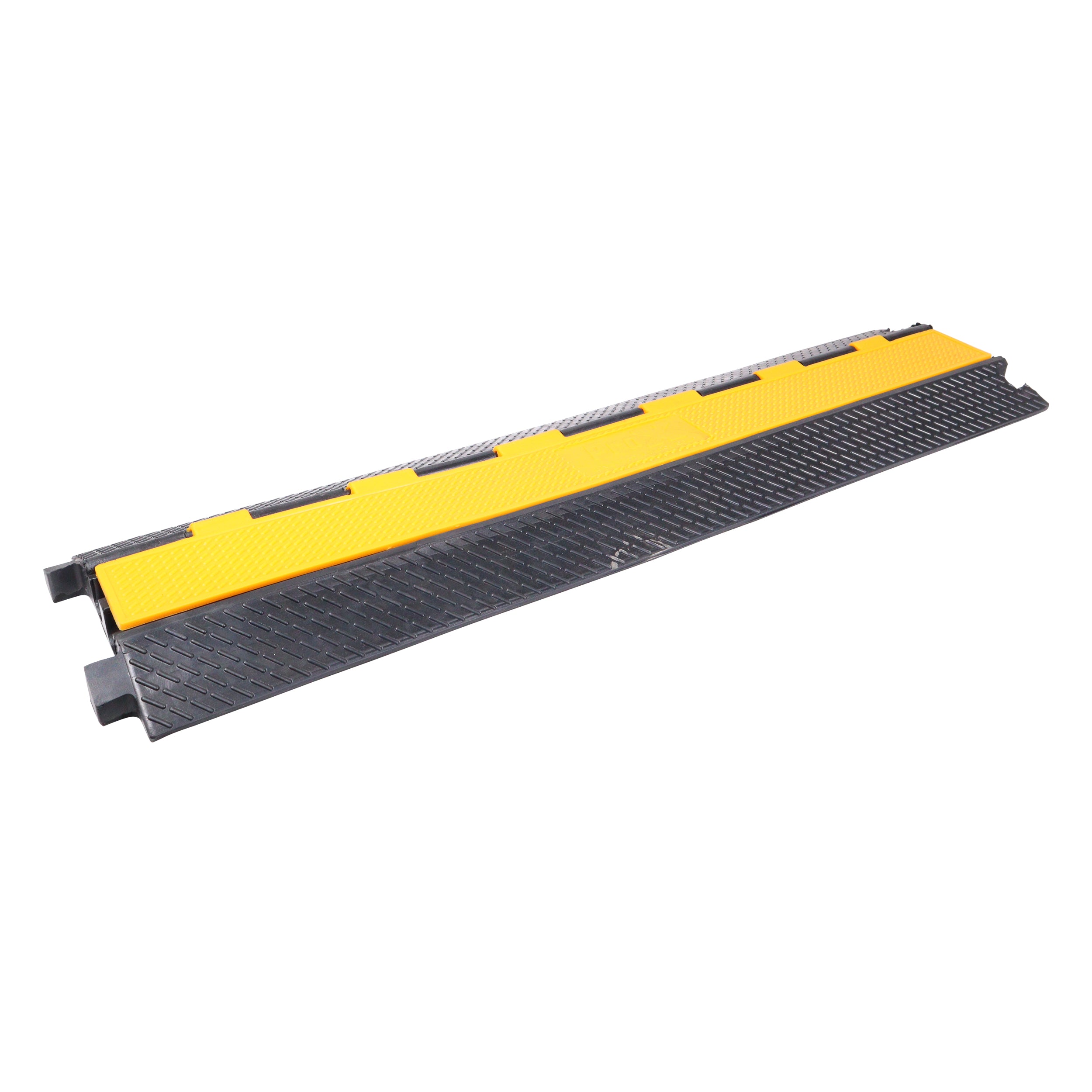 ProX 2-Channel Rubber Cable Protector Ramp Speed Bump Cover Indoor Outdoor – Supports up to 60 Tons