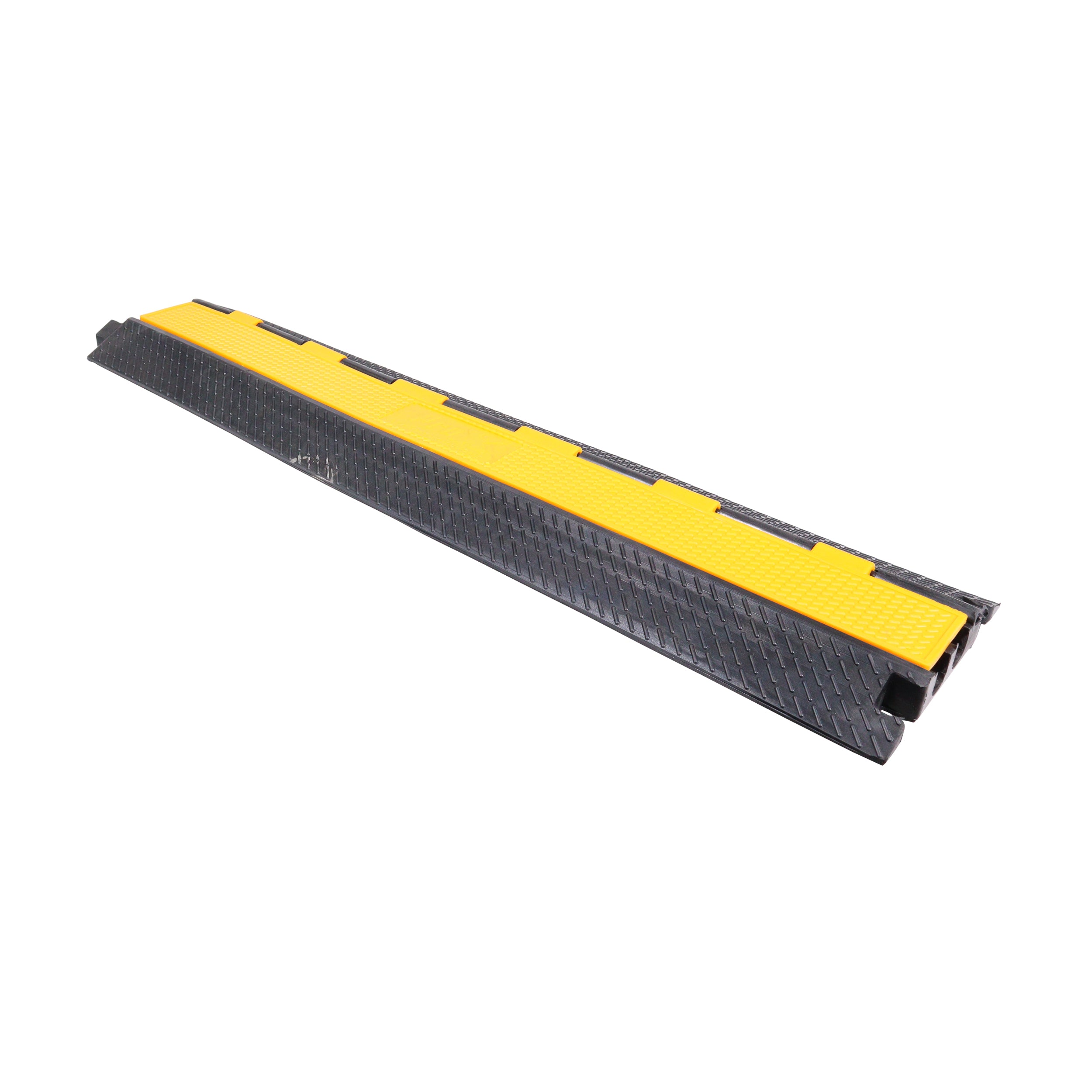 ProX 2-Channel Rubber Cable Protector Ramp Speed Bump Cover Indoor Outdoor – Supports up to 60 Tons