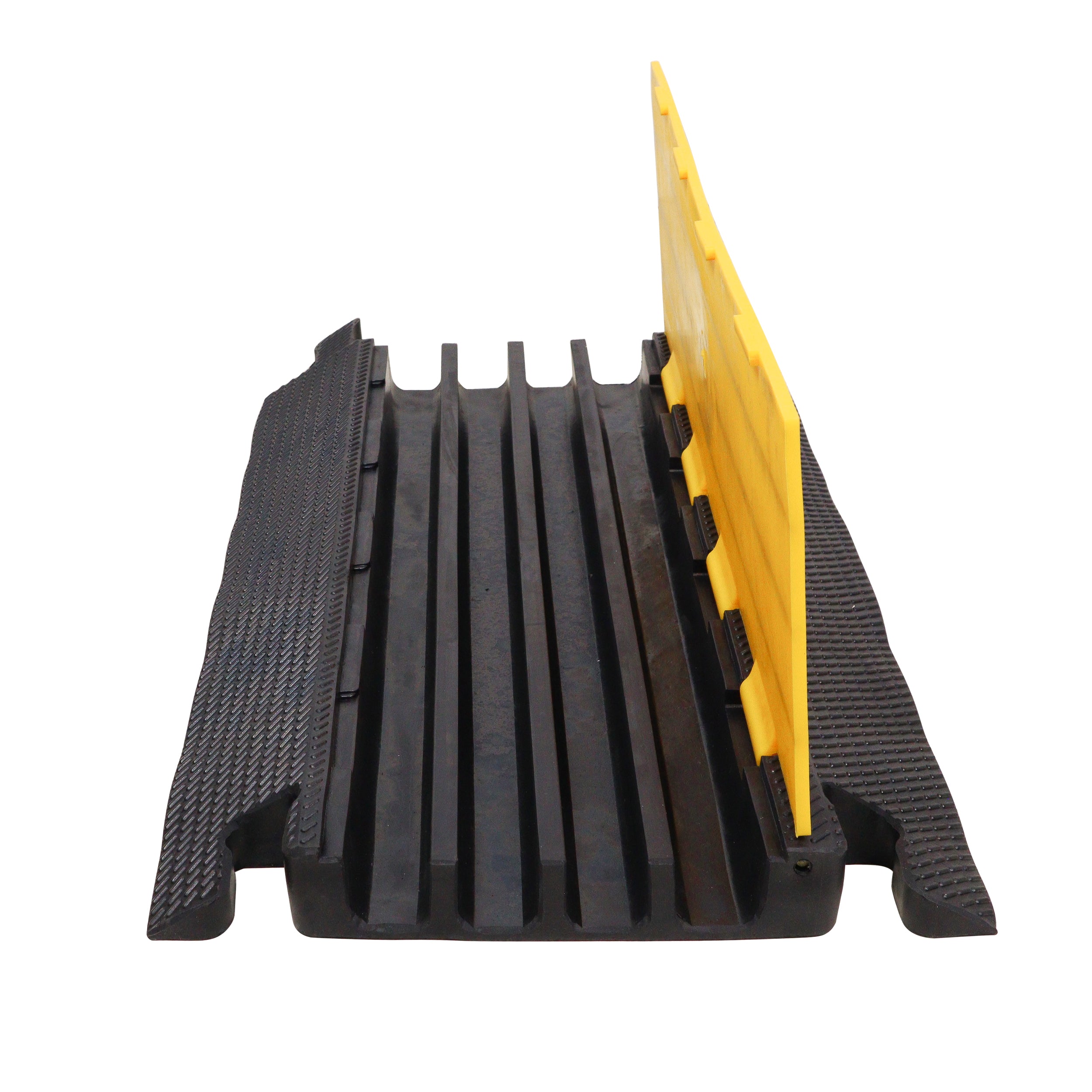 ProX 4-Channel Rubber Cable Protector Ramp Speed Bump Cover Indoor Outdoor – Supports up to 60 Tons