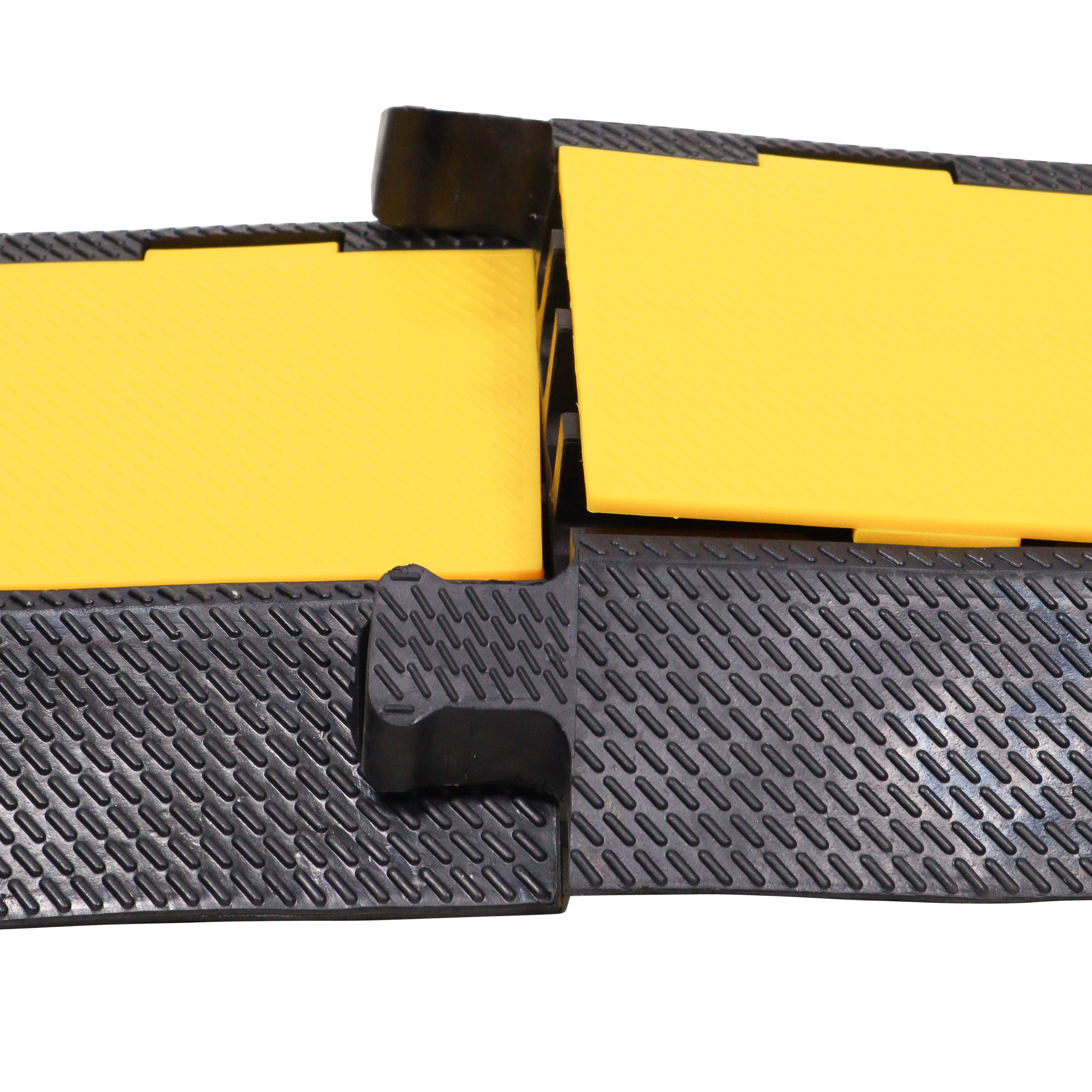 ProX 4-Channel Rubber Cable Protector Ramp Speed Bump Cover Indoor Outdoor – Supports up to 60 Tons