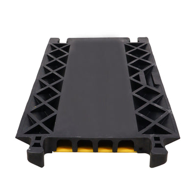 ProX 4-Channel Rubber Cable Protector Ramp Speed Bump Cover Indoor Outdoor – Supports up to 60 Tons